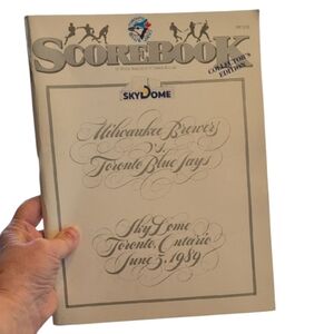 Vintage Toronto Blue Jays 1989 Score Book Collector’s Edition – SkyDome Opening